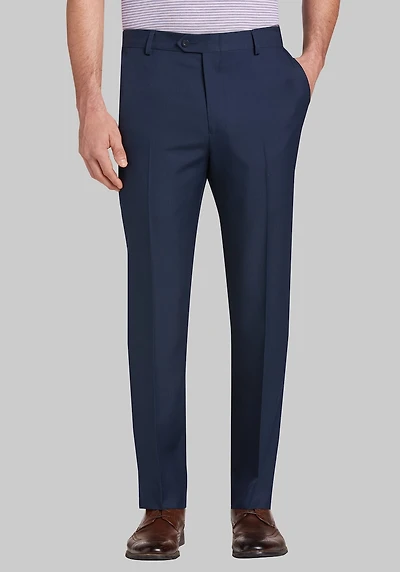 Men's Traveler Performance Extended Waistband Refined Chinos at Jos. A. Bank, Blue/Navy
