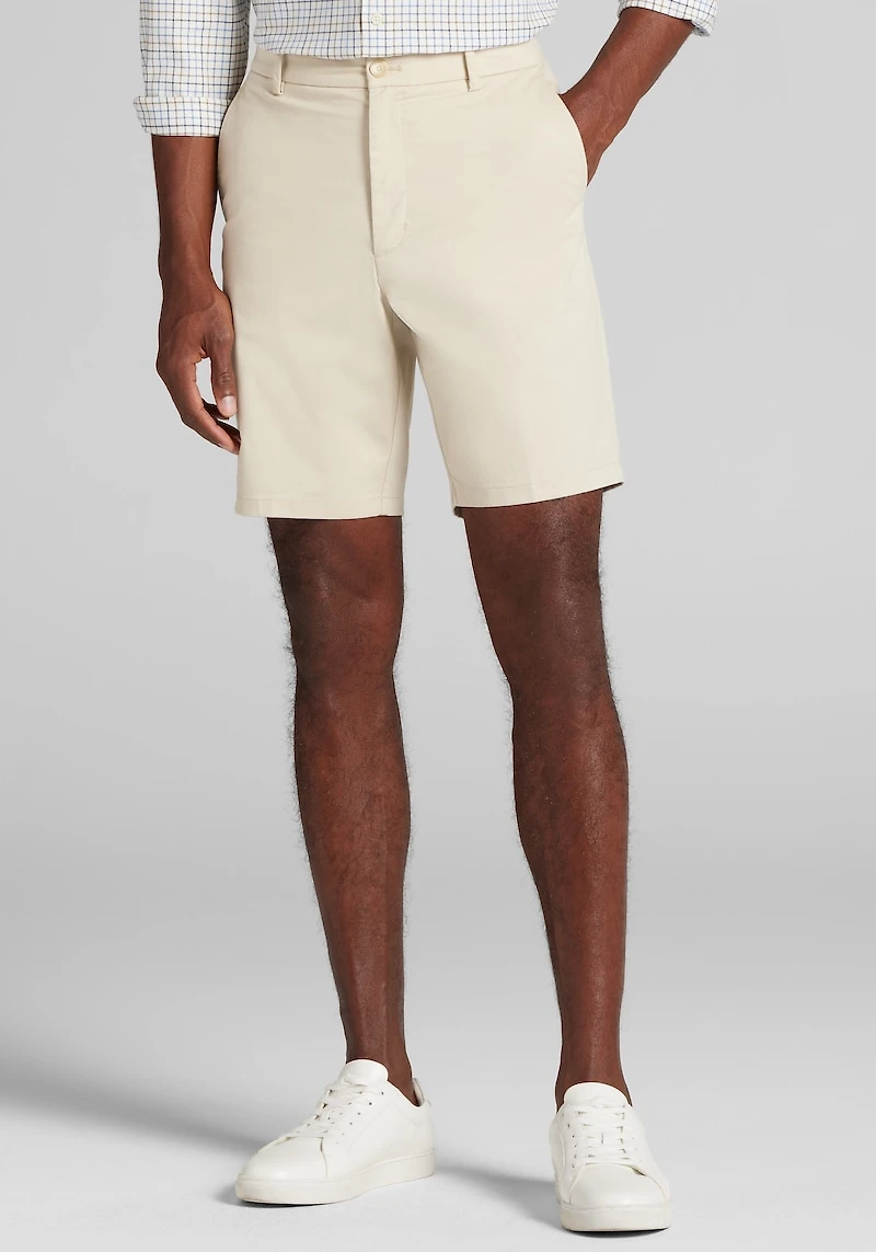 Men's Jos. A. Bank Tailored Fit Comfort Stretch Shorts at Jos. A. Bank, Light Tan