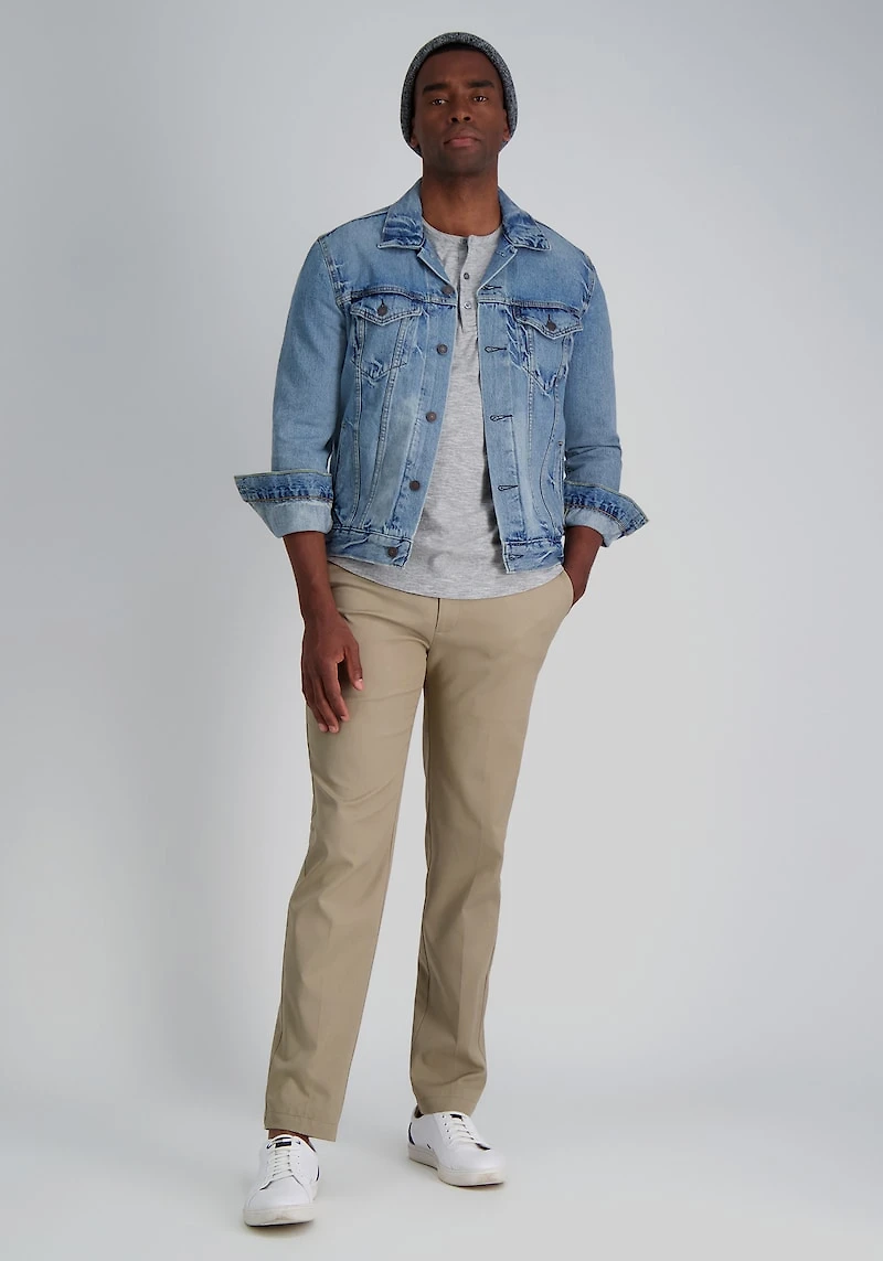 Men's Haggar Slim Fit Cool Right® Performance Flex Pants at Jos. A. Bank, Tan
