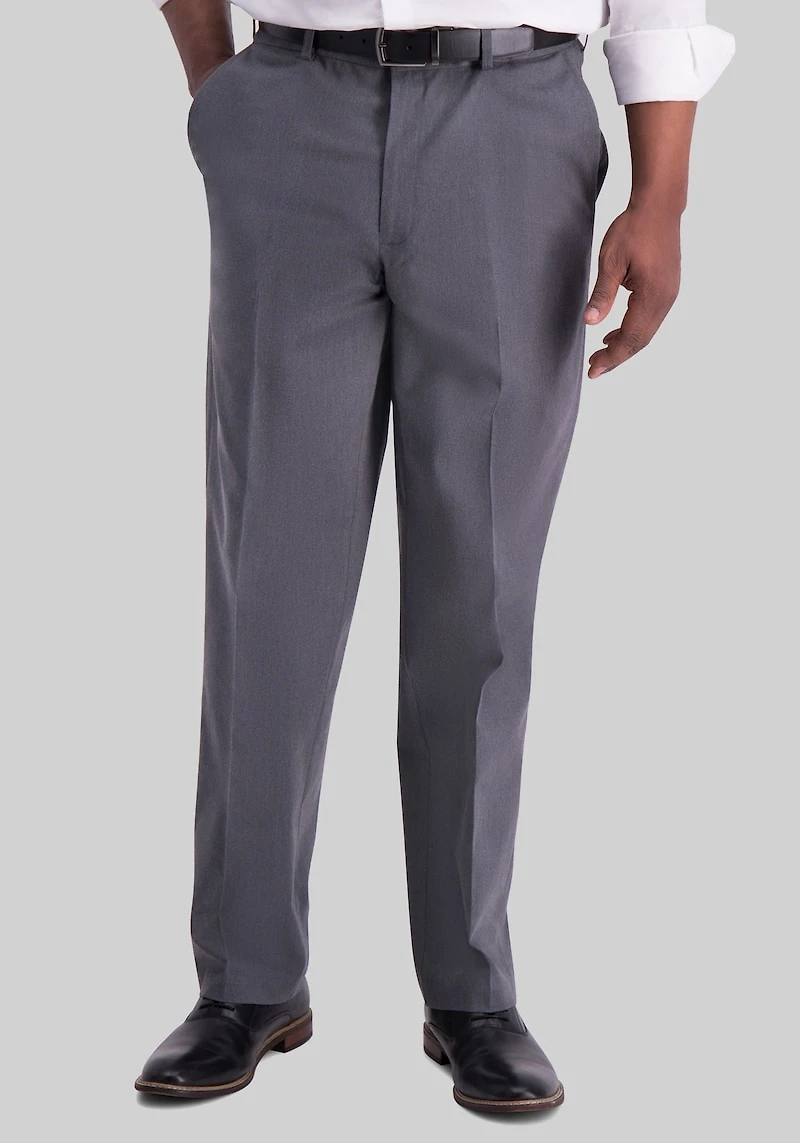 Men's Haggar Classic Fit No Iron Pants at Jos. A. Bank, Charcoal/Grey