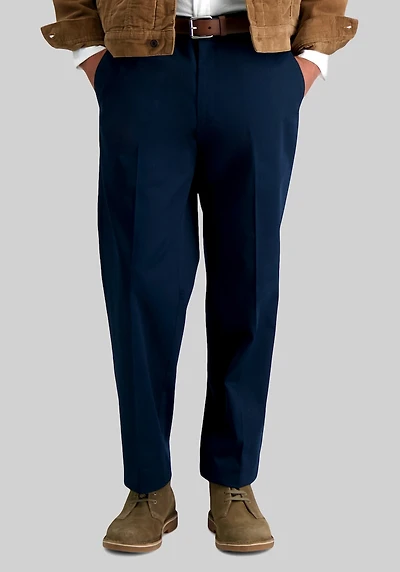 Men's Haggar Classic Fit No Iron Pants at Jos. A. Bank, Blue/Dark Navy