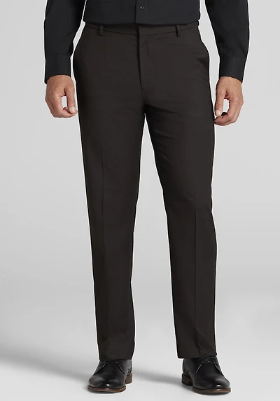 Men's Jos. A. Bank Comfort Stretch Micro Herringbone Dress Pants - Tailored Fit at Jos. A. Bank, Brown