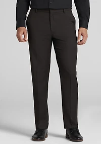 Men's Jos. A. Bank Comfort Stretch Micro Herringbone Dress Pants - Tailored Fit at Jos. A. Bank, Brown