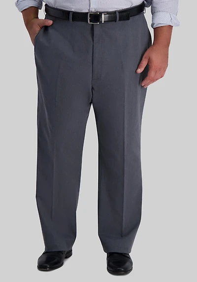 Men's Big & Tall Haggar Classic Fit No Iron Pants at Jos. A. Bank, Charcoal/Grey
