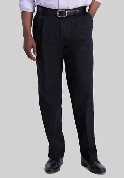 Men's Haggar Classic Fit Pleated No Iron Pants at Jos. A. Bank, Black
