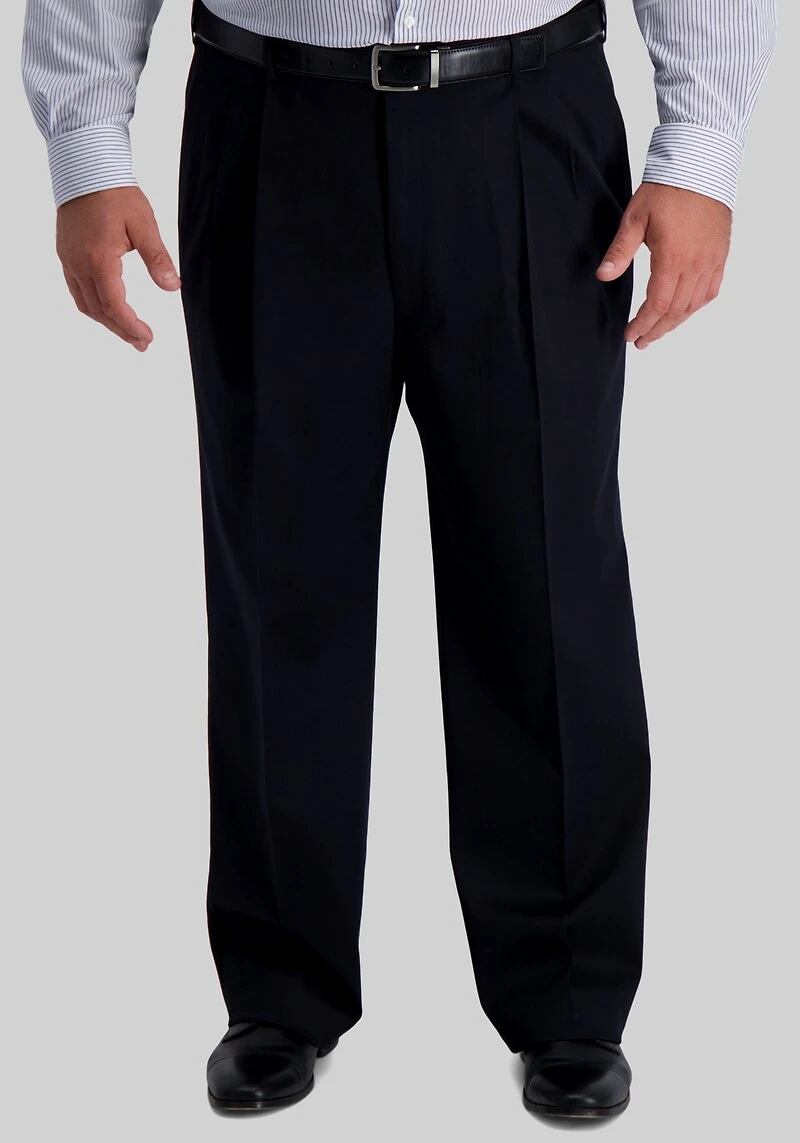 Men's Big & Tall Haggar Classic Fit No Iron Pants at Jos. A. Bank, Black