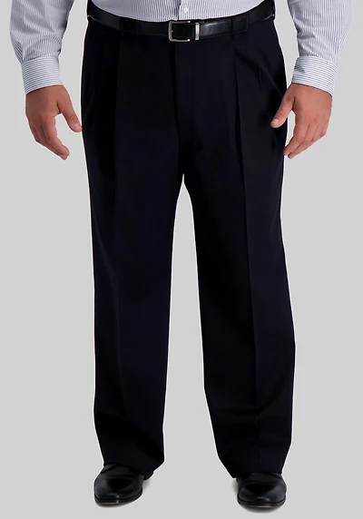 Men's Big & Tall Haggar Classic Fit No Iron Pants at Jos. A. Bank, Black
