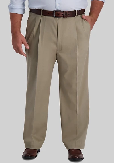 Men's Big & Tall Haggar Classic Fit No Iron Pants at Jos. A. Bank, Tan