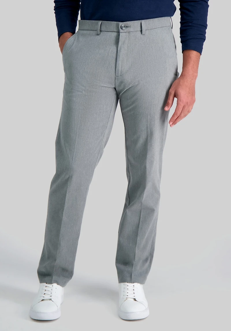 Men's Haggar Straight Fit No Iron Pants at Jos. A. Bank, Grey