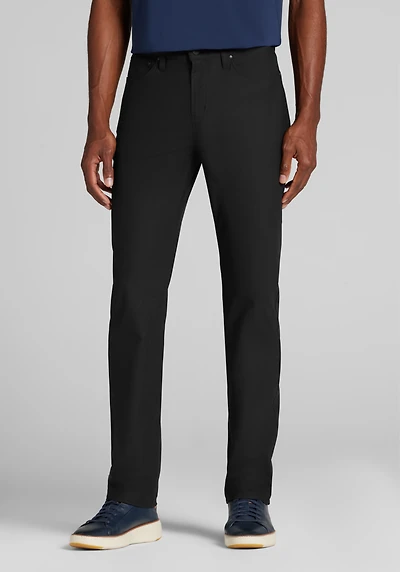 Men's Traveler® CoolMotion Tailored Fit Performance 5-Pocket Pant at Jos. A. Bank, Jet Black