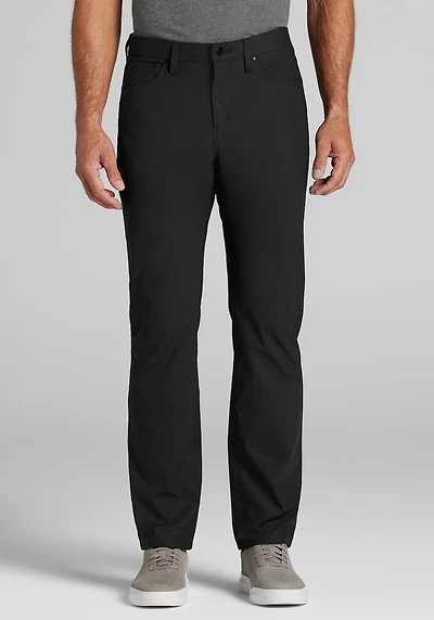 Men's Traveler COOLMOTION Tailored Fit Performance 5-Pocket Pants at Jos. A. Bank, Jet Black