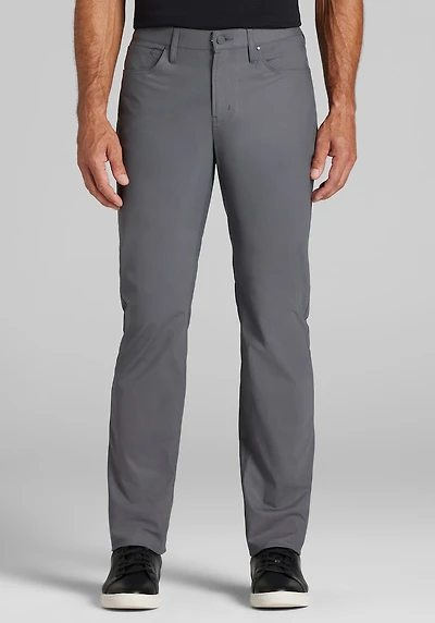 Men's Traveler COOLMOTION Tailored Fit Performance 5-Pocket Pants at Jos. A. Bank, Grey/Iron Gate