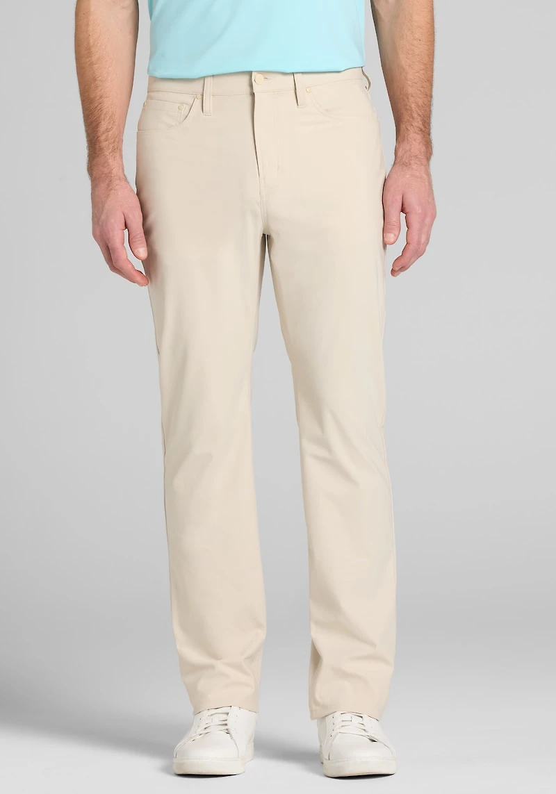 Men's Traveler® CoolMotion Tailored Fit Performance 5-Pocket Pant at Jos. A. Bank, Tan