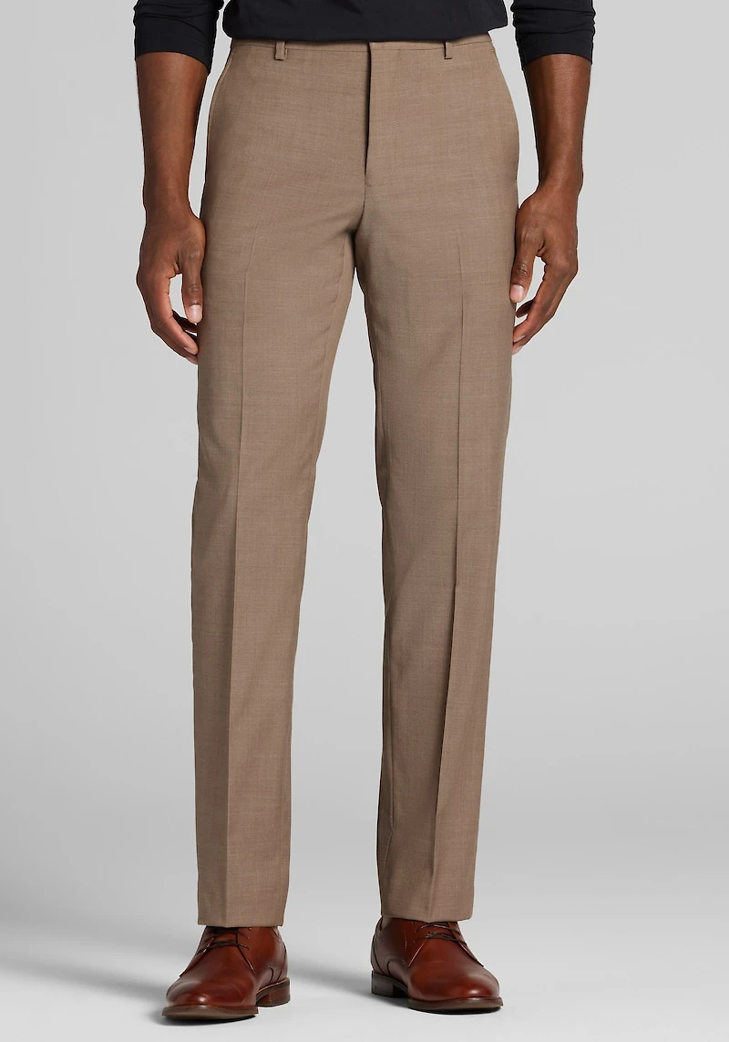 Men's Traveler® Collection COOLMOTION Slim Fit Wool Blend Dress Pants at Jos. A. Bank, Tan
