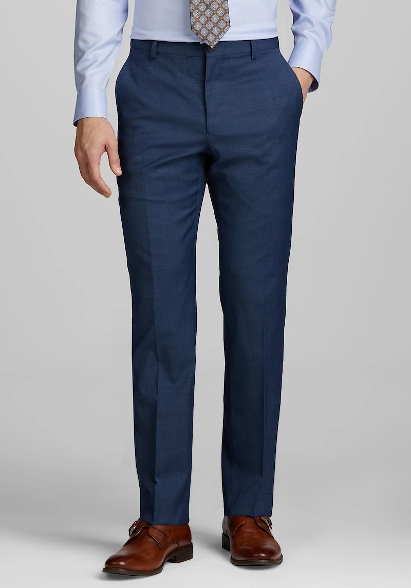 Men's Traveler COOLMOTION Wool Dress Pant - Slim Fit at Jos. A. Bank, Blue