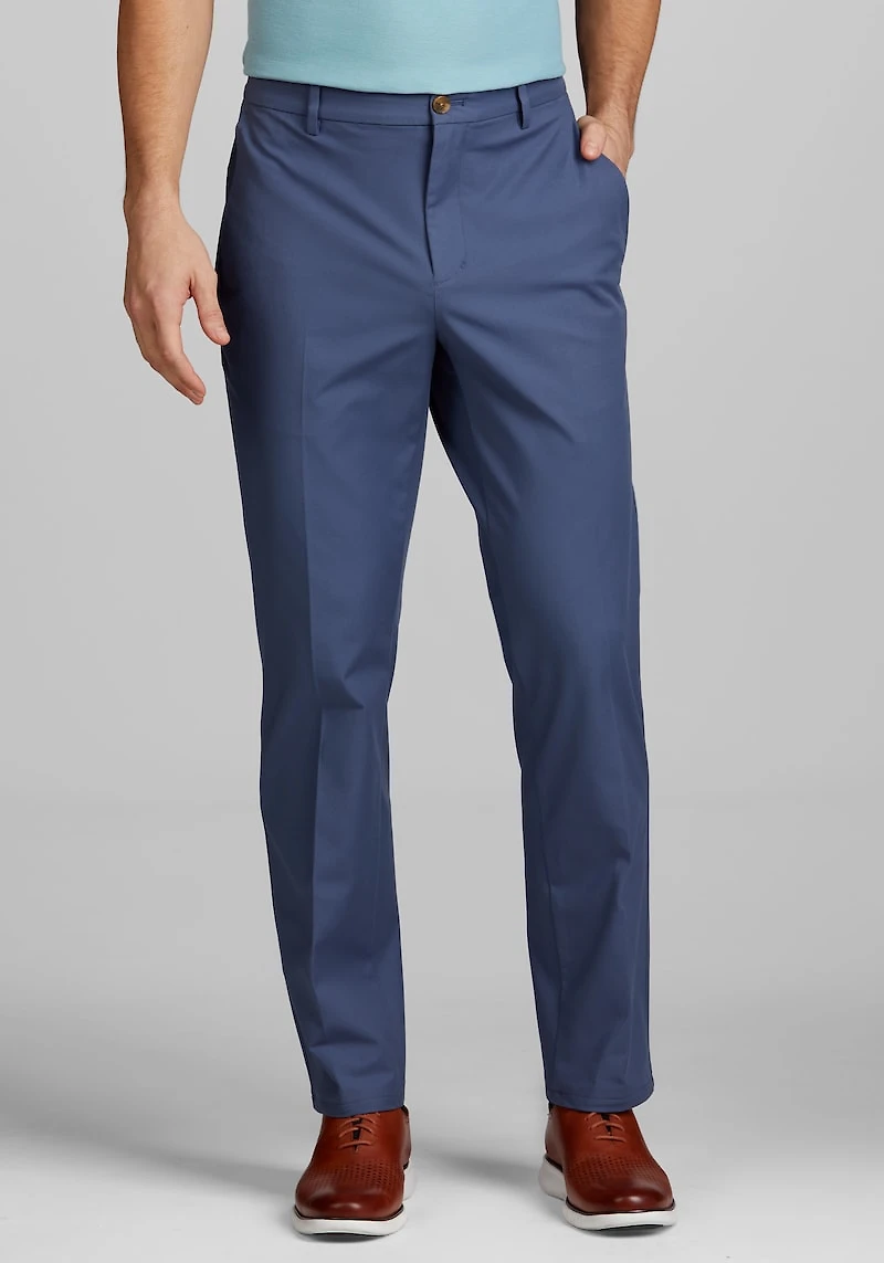 Men's Traveler Performance Chinos - Tailored Fit at Jos. A. Bank, Blue