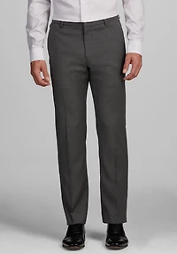 Men's Comfort Stretch Dress Pants - Tailored Fit at Jos. A. Bank, Grey