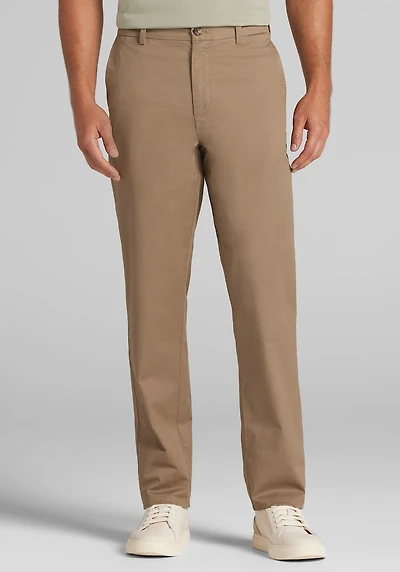 Men's Jos. A. Bank Comfort Stretch Casual Chinos - Tailored Fit at Jos. A. Bank, Dark Taupe/Tan
