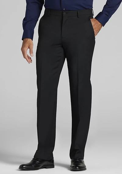 Men's Traveler Performance Wool Dress Pant - Traditional Fit at Jos. A. Bank, Black