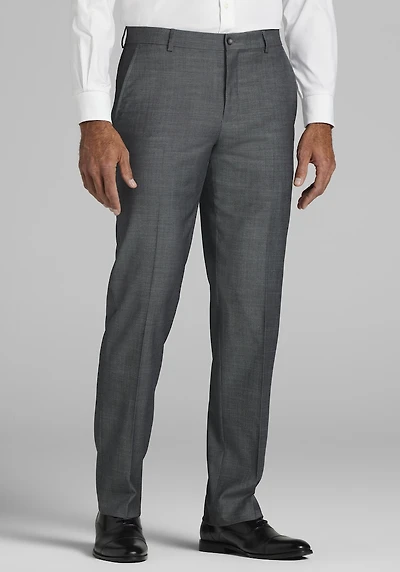 Men's Traveler Performance Wool Dress Pant - Traditional Fit at Jos. A. Bank, Grey