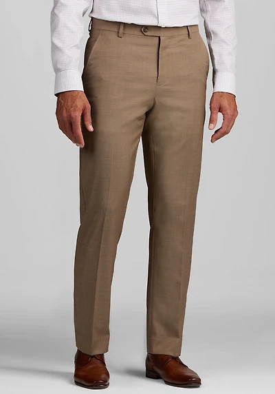 Men's Traveler COOLMOTION Wool Dress Pant - Tailored Fit at Jos. A. Bank, Tan