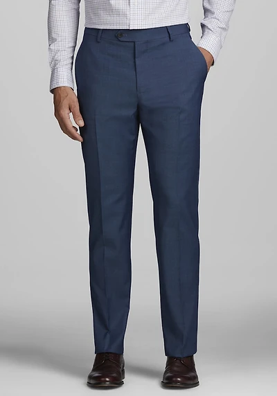 Men's Traveler COOLMOTION Wool Dress Pant - Tailored Fit at Jos. A. Bank, Blue