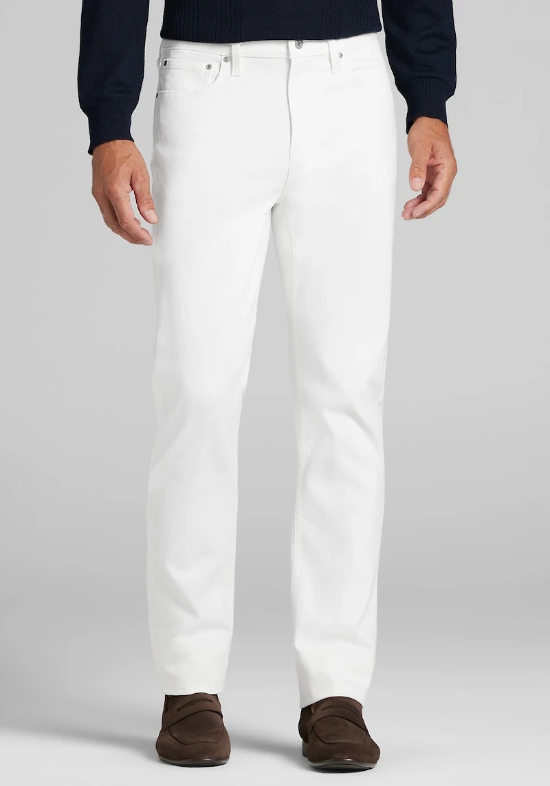 Men's Jos. A. Bank Straight Leg Jeans at Jos. A. Bank, Cream/White