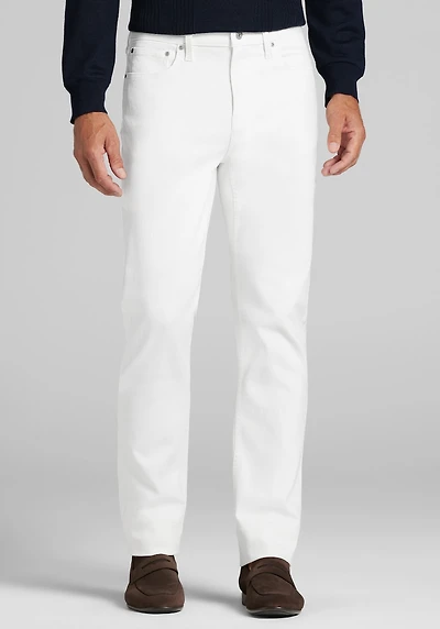 Men's Jos. A. Bank Straight Leg Jeans at Jos. A. Bank, Cream/White