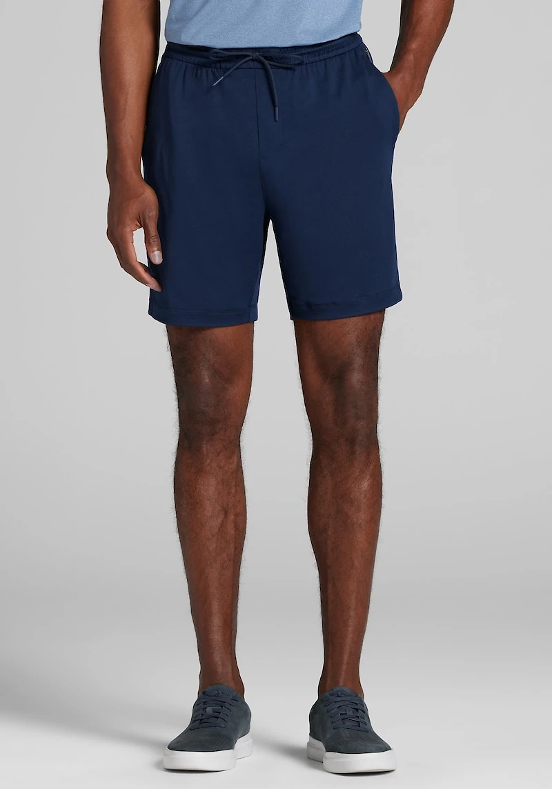 Men's Traveler COOLMOTION Tailored Fit Jogger Shorts at Jos. A. Bank, Blue/Navy Blazer