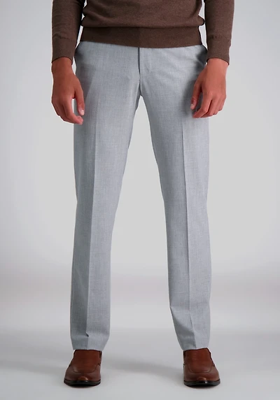 Men's Haggar Slim Fit 4-Way Stretch Flat Front Dress Pants at Jos. A. Bank, Light Grey