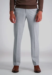 Men's Haggar Slim Fit 4-Way Stretch Flat Front Dress Pants at Jos. A. Bank, Light Grey