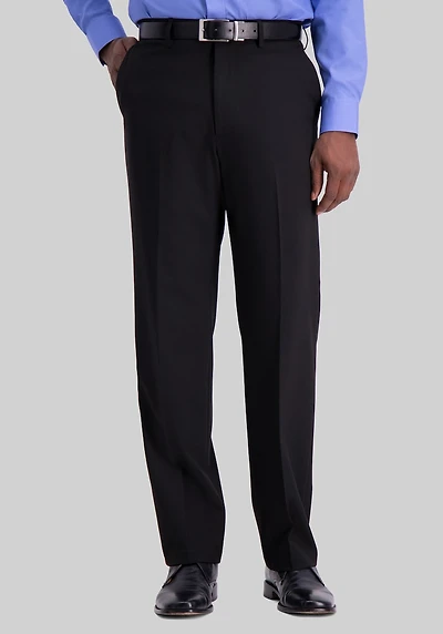 Men's J.M. Haggar Classic Fit 4-Way Stretch Dress Pants at Jos. A. Bank, Black