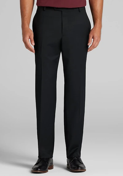 Men's Traveler® COOLMOTION Tailored Fit Dress Pants at Jos. A. Bank, Black
