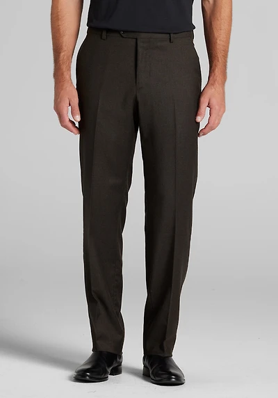 Men's Reserve Collection Tailored Fit Italian Wool Dress Pants at Jos. A. Bank, Brown