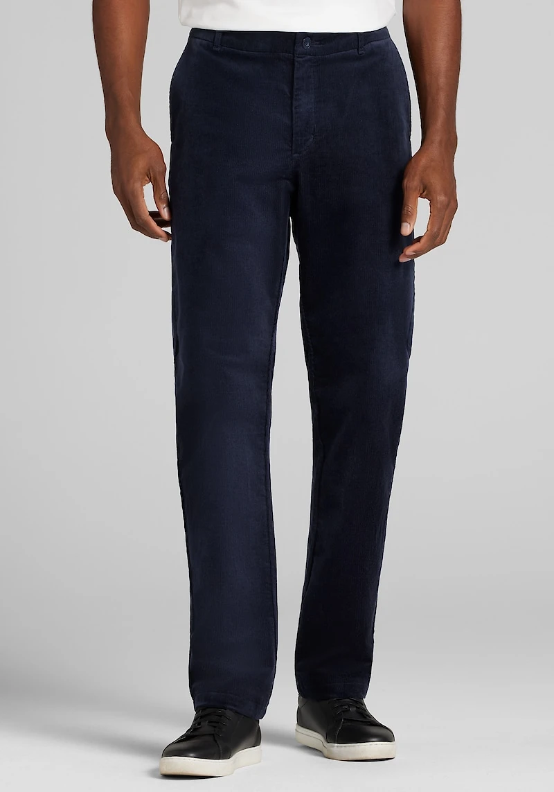 Men's 1905 Collection Tailored Fit Casual Corduroy Pants at Jos. A. Bank, Blue/Navy