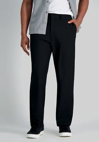 Men's Haggar Premium Comfort Classic Fit Flat Front Dress Pant at Jos. A. Bank, Black