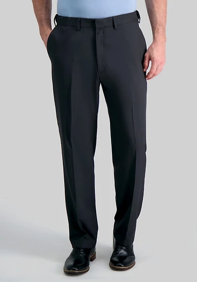Men's Haggar Premium Comfort Classic Fit Flat Front Dress Pant at Jos. A. Bank, Charcoal/Grey