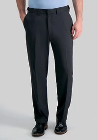 Men's Haggar Premium Comfort Classic Fit Flat Front Dress Pant at Jos. A. Bank, Charcoal/Grey