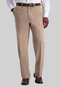 Men's Haggar Premium Comfort Classic Fit Flat Front Dress Pant at Jos. A. Bank, Tan