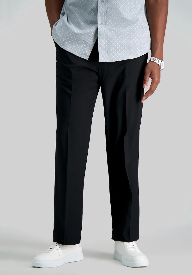Men's Big & Tall Haggar Big & Tall Premium Comfort Classic Fit Flat Front Dress Pant at Jos. A. Bank, Black