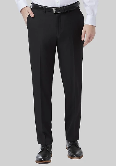 Men's Haggar Premium Comfort Slim Fit Flat Front Dress Pants at Jos. A. Bank, Black