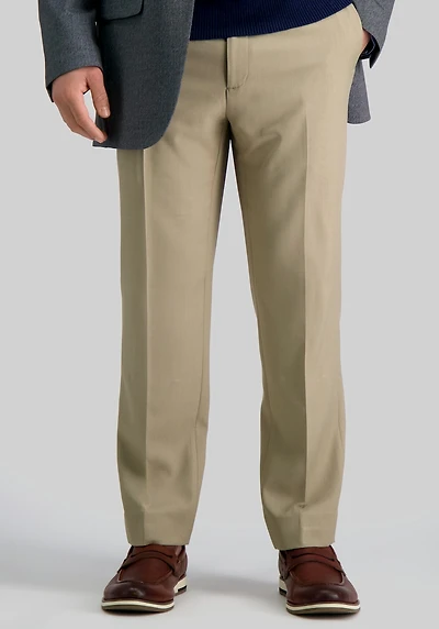Men's Haggar Premium Comfort Slim Fit Flat Front Dress Pants at Jos. A. Bank, Tan