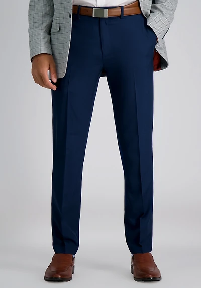 Men's Haggar Premium Comfort Slim Fit Flat Front Dress Pants at Jos. A. Bank, Blue