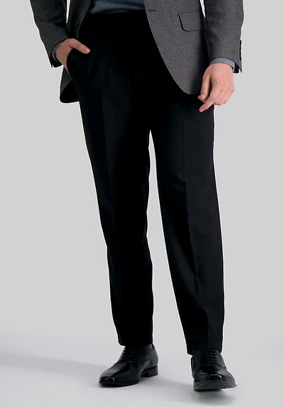 Men's Haggar Premium Comfort Straight Fit Flat Front Dress Pants at Jos. A. Bank, Black
