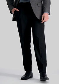 Men's Haggar Premium Comfort Straight Fit Flat Front Dress Pants at Jos. A. Bank, Black
