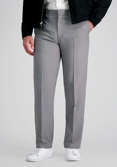 Men's Haggar Premium Comfort Straight Fit Flat Front Dress Pants at Jos. A. Bank, Grey