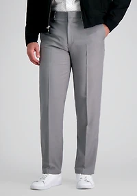 Men's Haggar Premium Comfort Straight Fit Flat Front Dress Pants at Jos. A. Bank, Grey