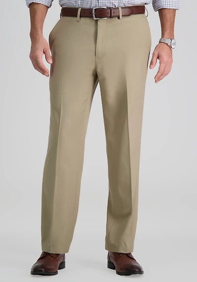 Men's Haggar Premium Comfort Straight Fit Flat Front Dress Pants at Jos. A. Bank, Tan