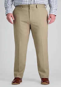 Men's Big & Tall Haggar Big & Tall Premium Comfort Tailored Fit Flat Front Dress Pant at Jos. A. Bank, Tan