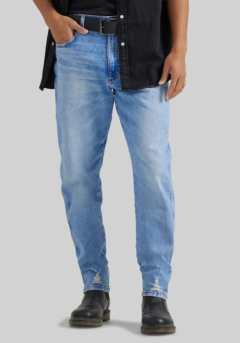 Men's Wrangler Athletic Fit Relaxed Tapered Jeans at Jos. A. Bank, Light Wash